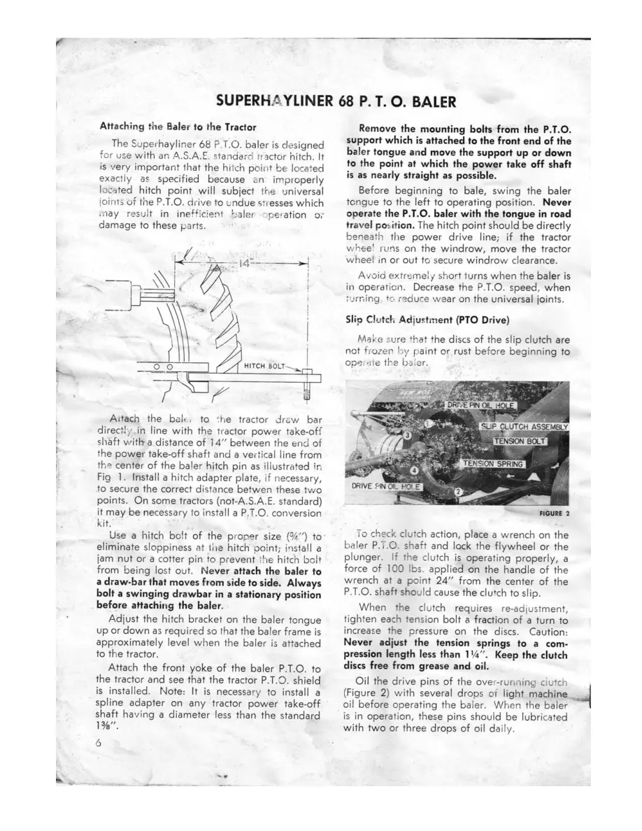 New Holland Super Hayliner 68 Baler Operator's Manual preview page 5
