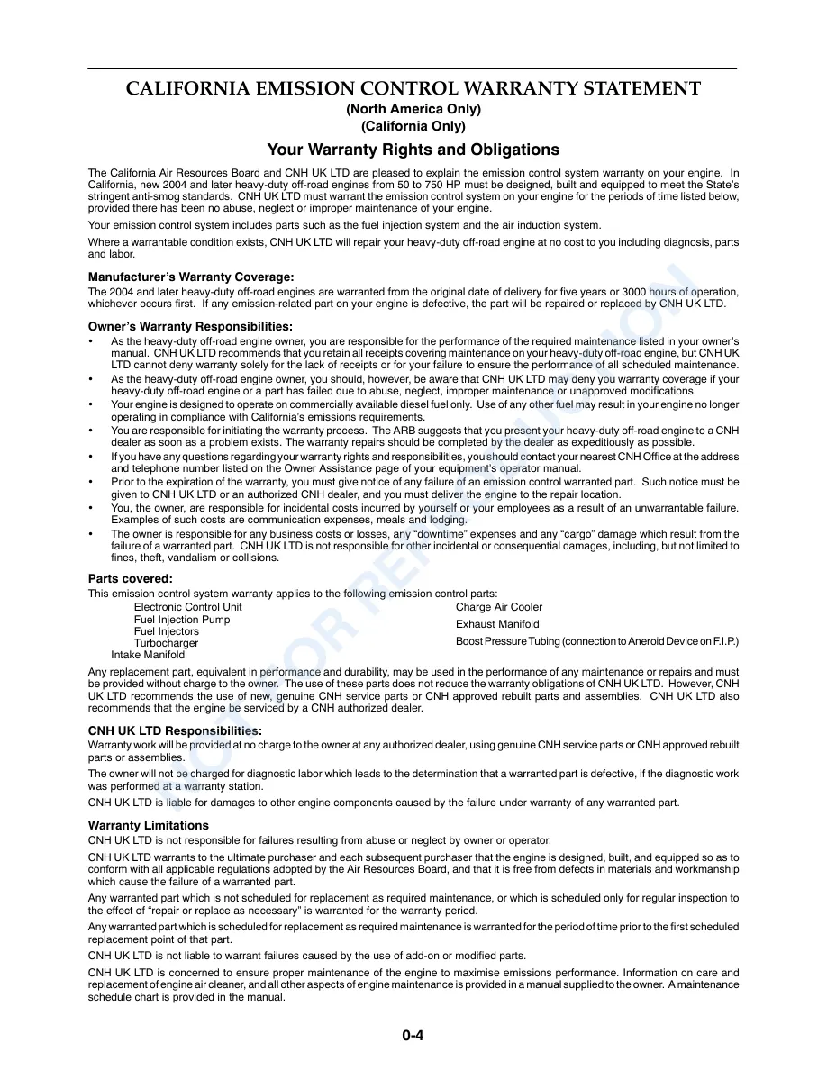 New Holland T1510 T1520 Tractor Service & Repair Manual preview page 5