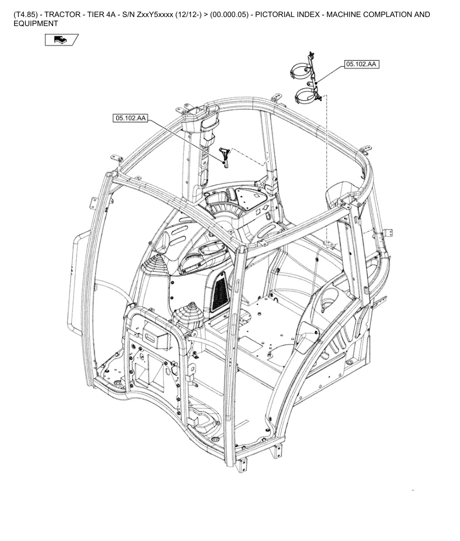 New Holland T4.85 Tractor Parts Manual preview page 2