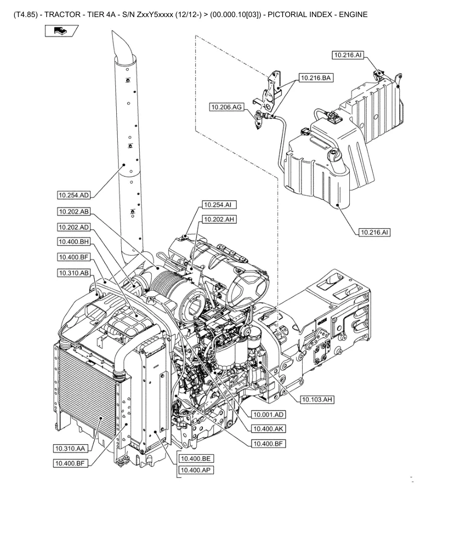 New Holland T4.85 Tractor Parts Manual preview page 3