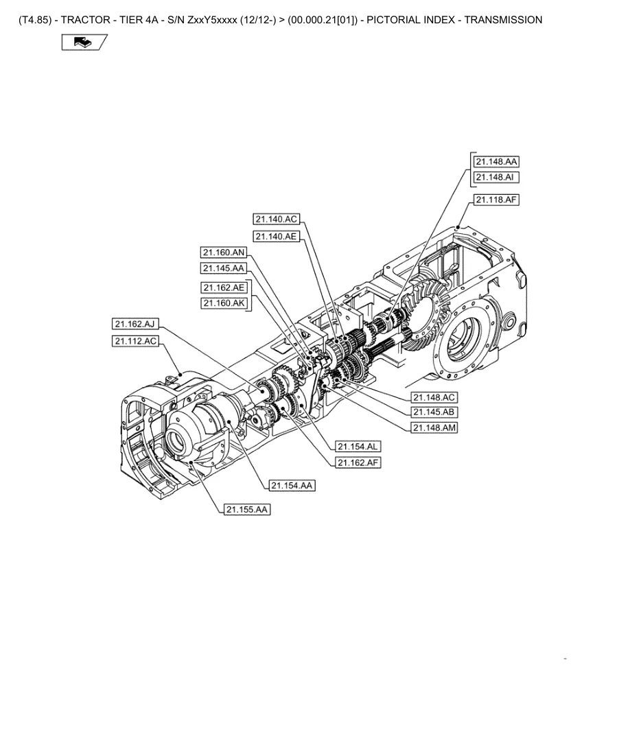 New Holland T4.85 Tractor Parts Manual preview page 5