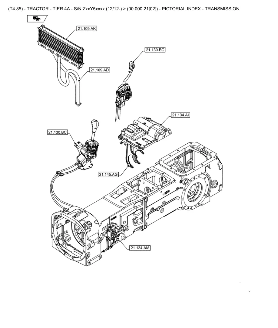 New Holland T4.85 Tractor Parts Manual preview page 6