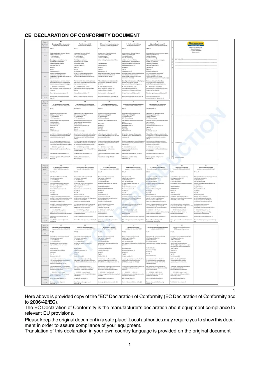 New Holland T4020 T4030 T4040 T4050 Tractor Operator's Manual preview page 3