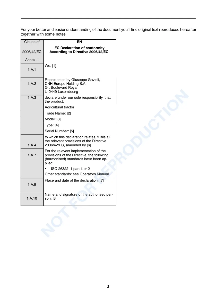 New Holland T4020 T4030 T4040 T4050 Tractor Operator's Manual preview page 4