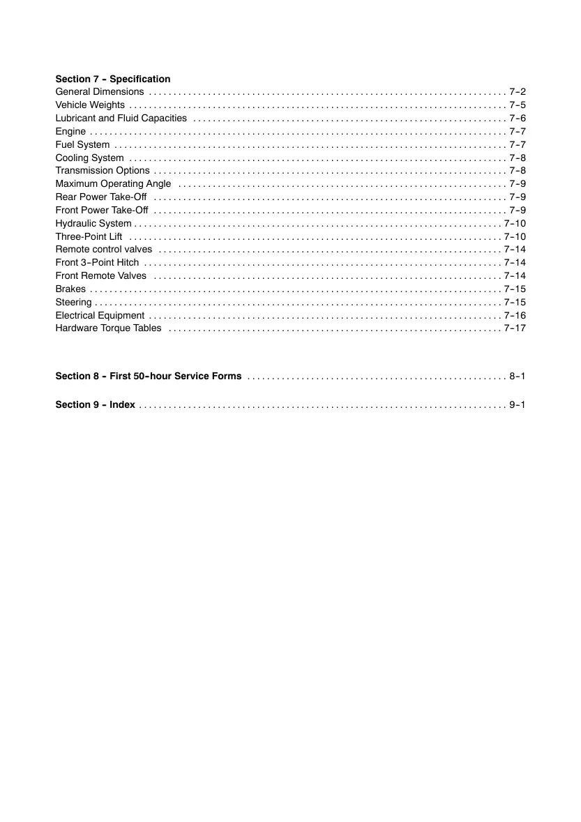 New Holland T7000 series T7030 T7040 T7050 T7060 Tractor Operator's Manual preview page 5