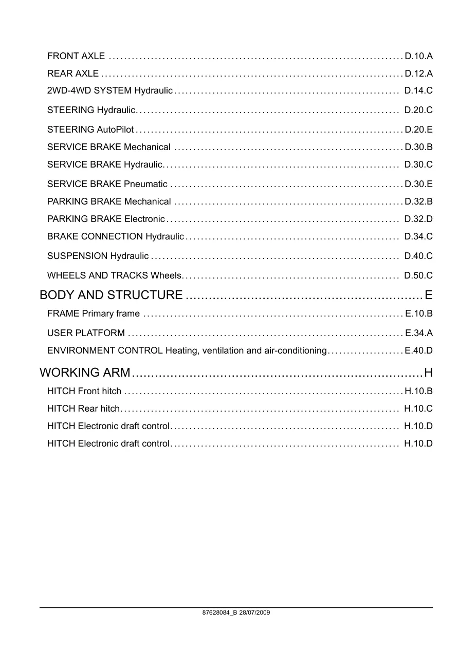 New Holland T7030/T7040/T7050/T7060 Tractors Service & Repair Manual preview page 3