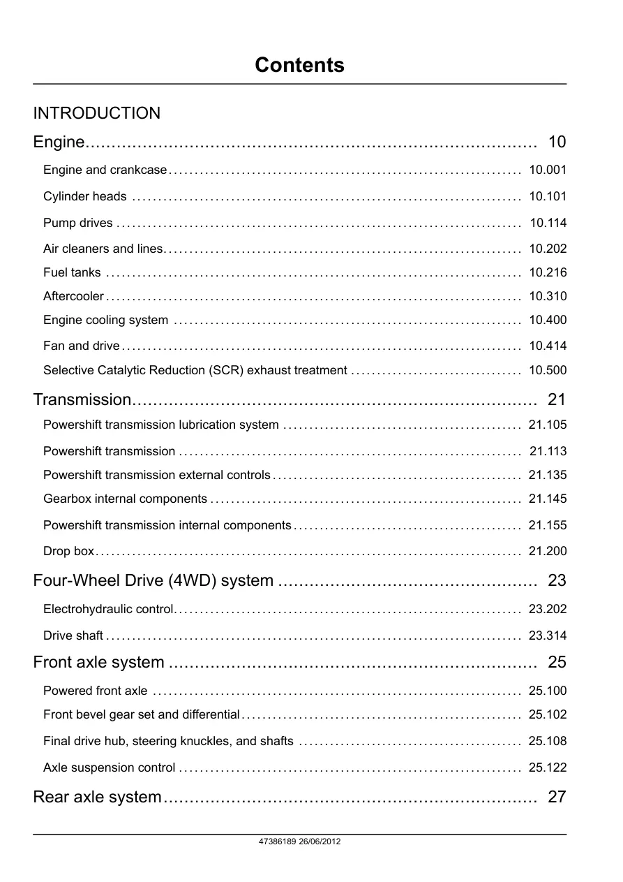 New Holland T8.275 Tractor Service & Repair Manual preview page 3