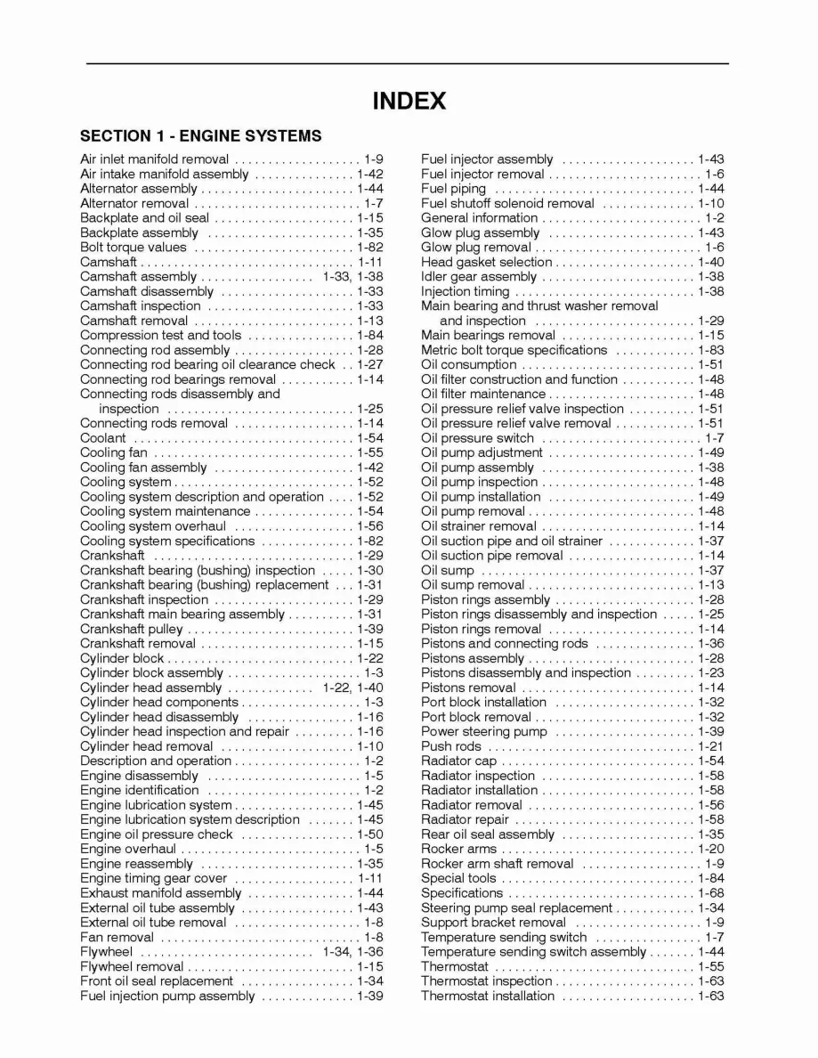 New Holland TC29 & TC29D Tractor Service & Repair Manual preview page 2
