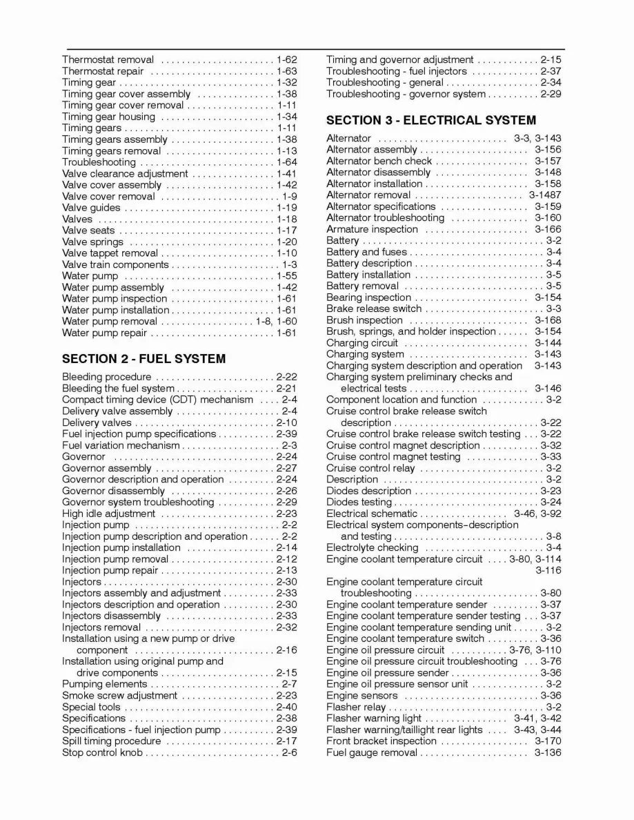 New Holland TC29 & TC29D Tractor Service & Repair Manual preview page 3