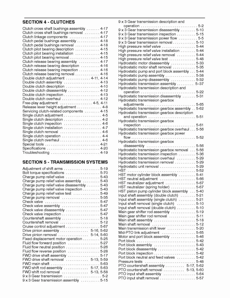 New Holland TC29 & TC29D Tractor Service & Repair Manual preview page 5