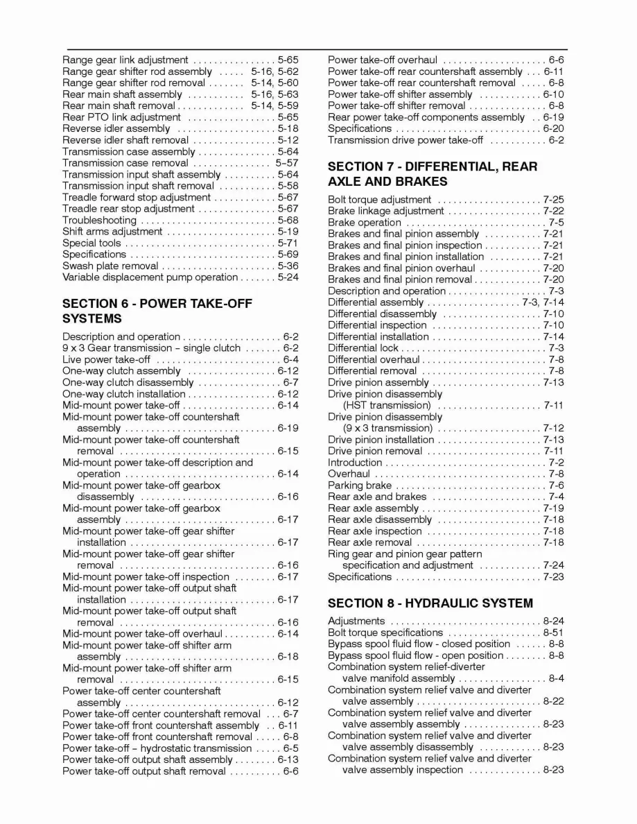 New Holland TC29 & TC29D Tractor Service & Repair Manual preview page 6