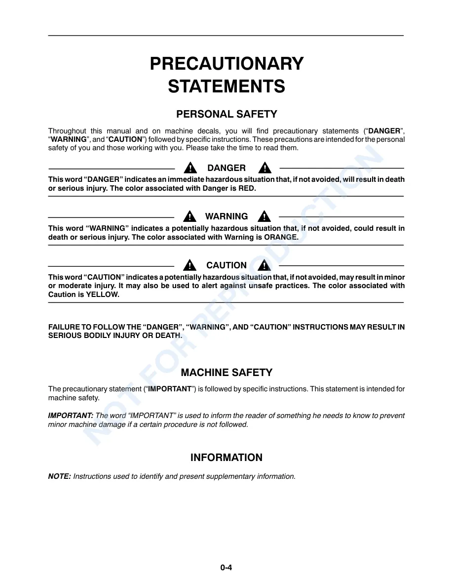 New Holland TC35A TC40A TC45A Tractor Operator's Manual preview page 5