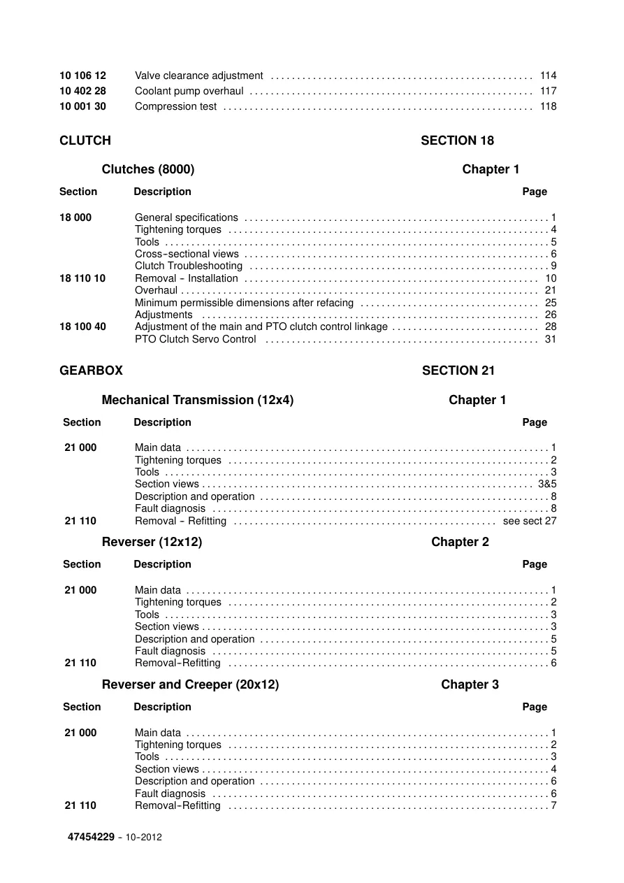 New Holland TD5.65 TD5.75 TD5.80 TD5.90 TD5.100 TD5.110 Tractor Service & Repair Manual preview page 4
