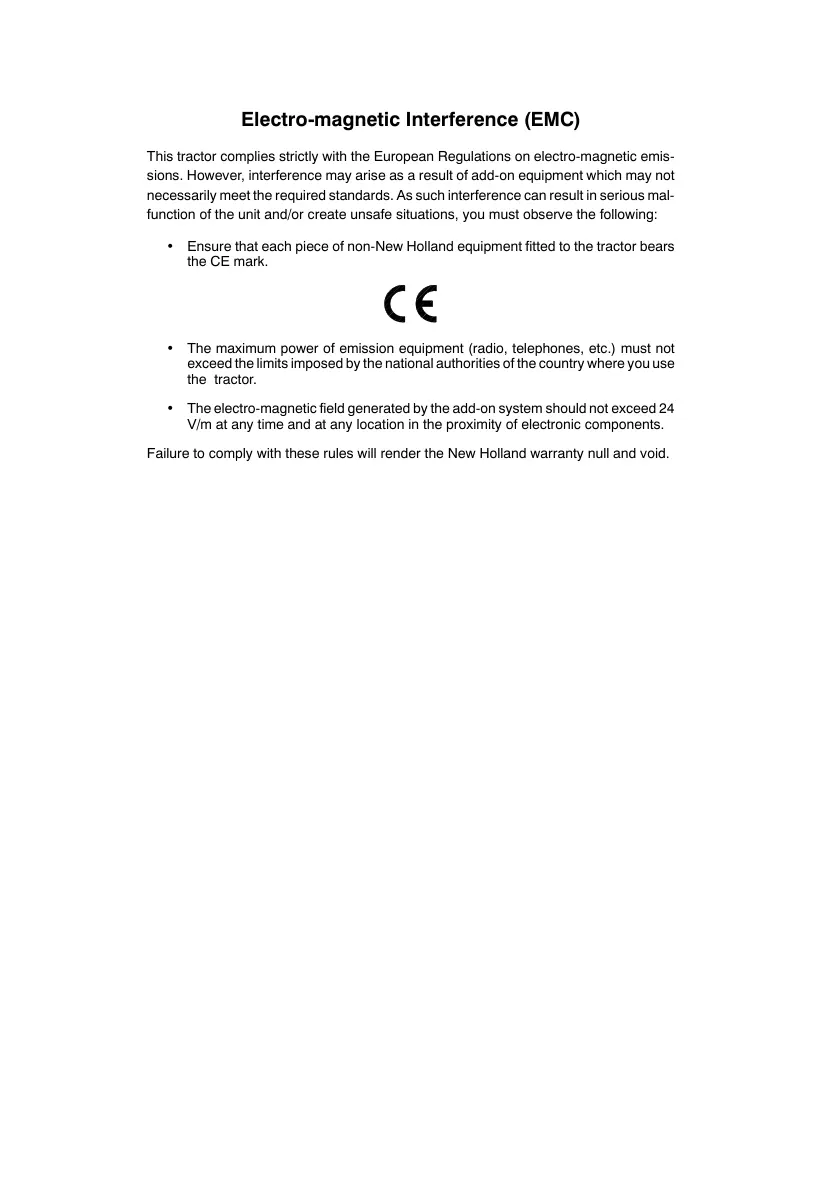 New Holland TD60D TD70D TD80D TD90D TD95D Tractor Operator's Manual preview page 3