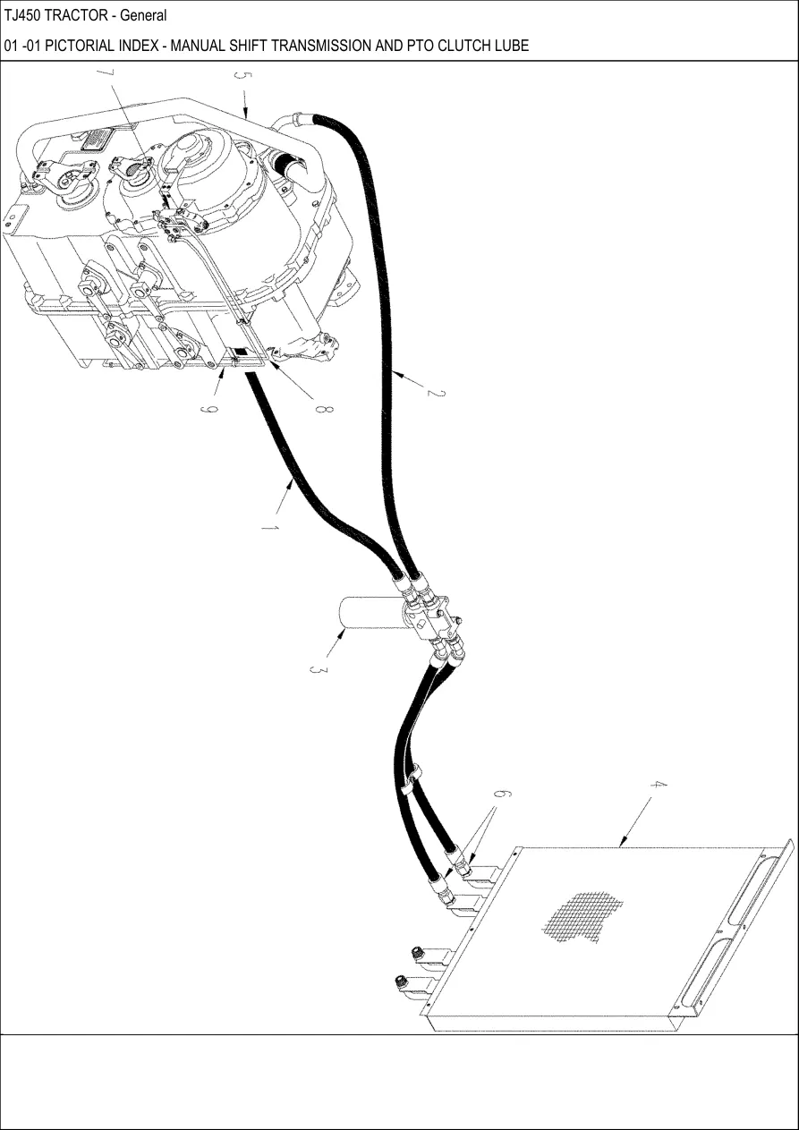 New Holland TJ450 Ag Tractor Parts Manual preview page 2