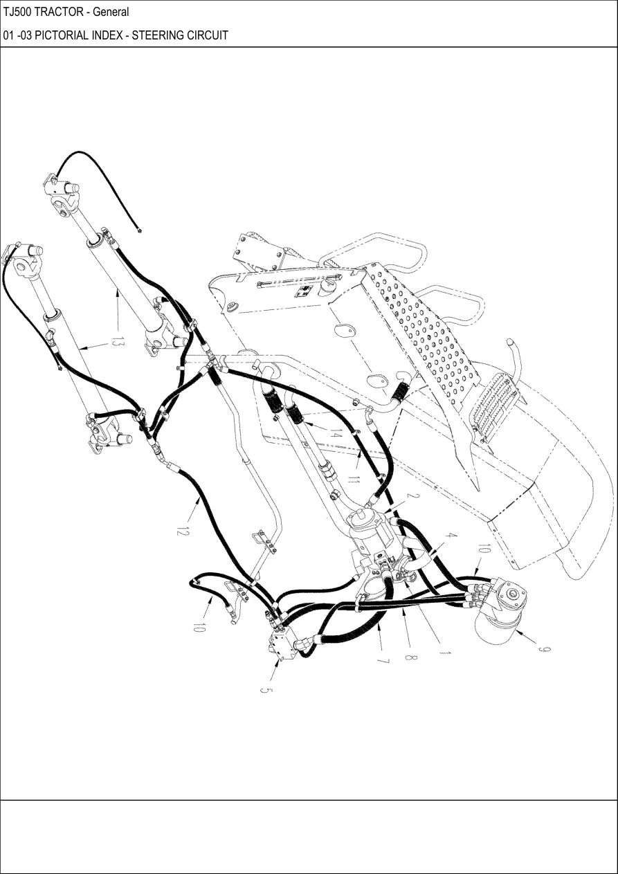 New Holland TJ500 Ag Tractor Parts Manual preview page 2
