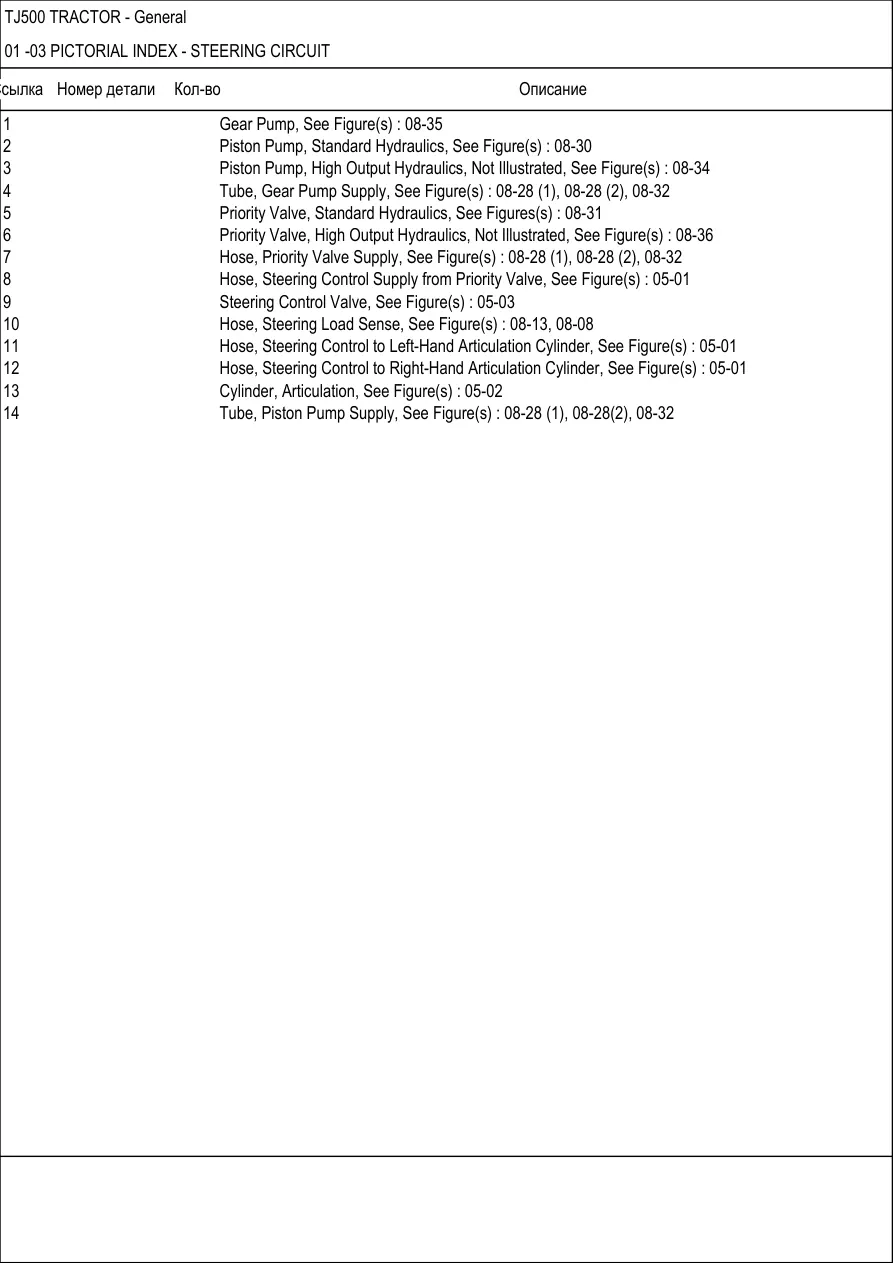 New Holland TJ500 Ag Tractor Parts Manual preview page 3