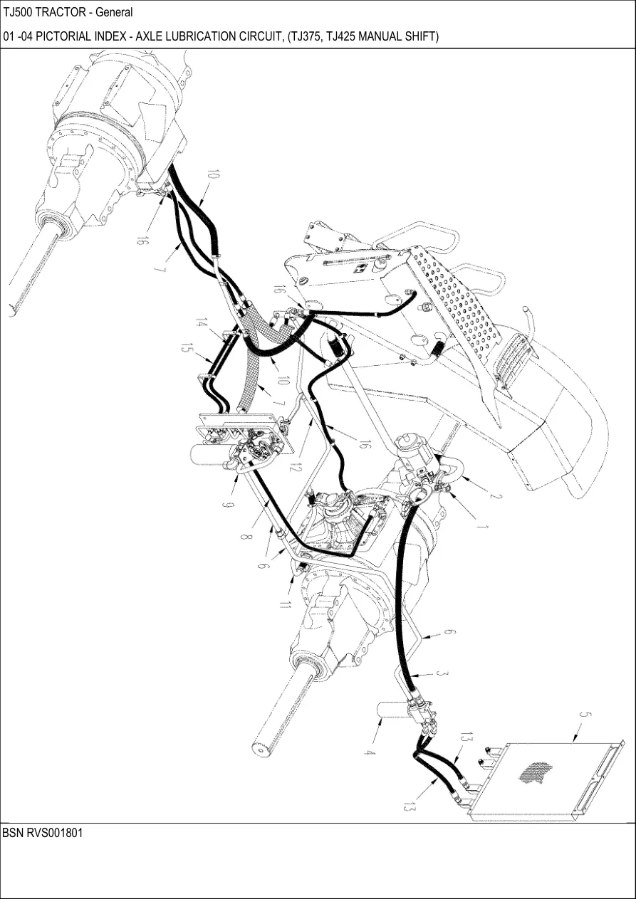 New Holland TJ500 Ag Tractor Parts Manual preview page 4