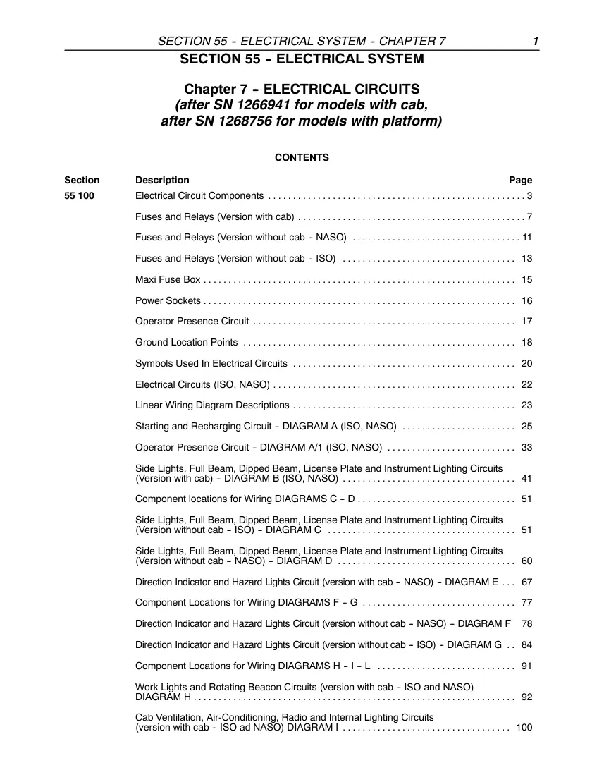 New Holland TL70 TL80 TL90 TL100 Tractor Service & Repair Manual preview page 1