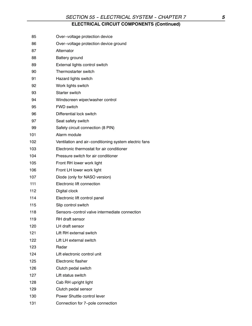 New Holland TL70 TL80 TL90 TL100 Tractor Service & Repair Manual preview page 5