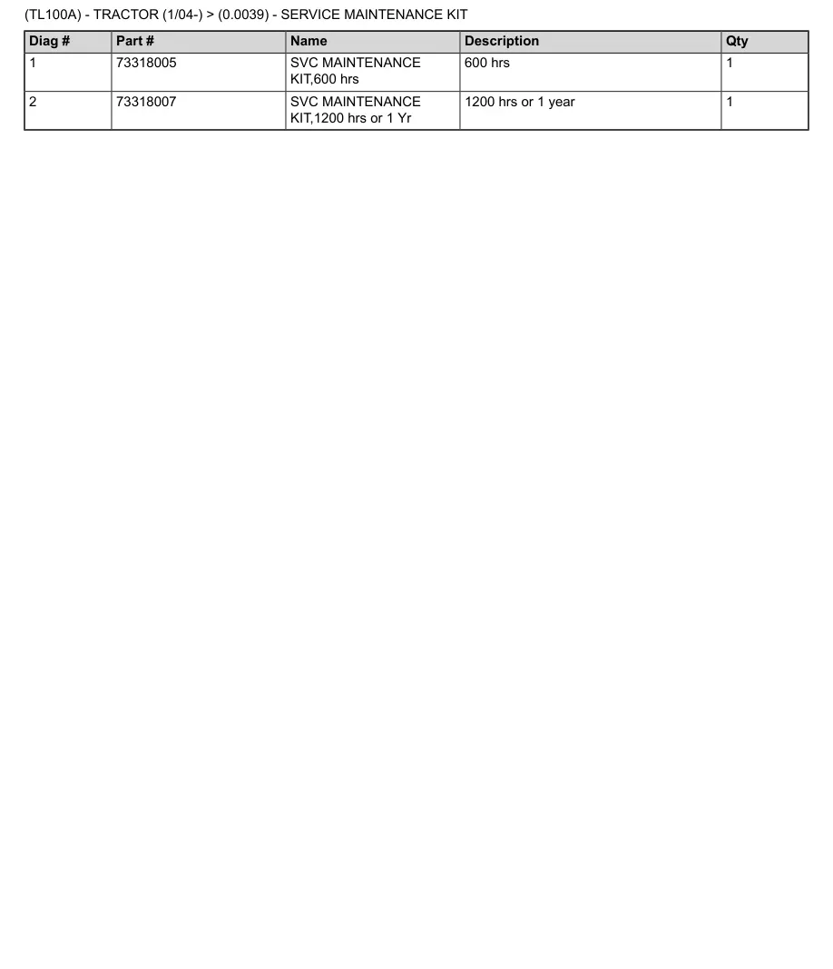 New Holland TL70A TL80A TL90A TL100A Tractor Parts Manual preview page 4