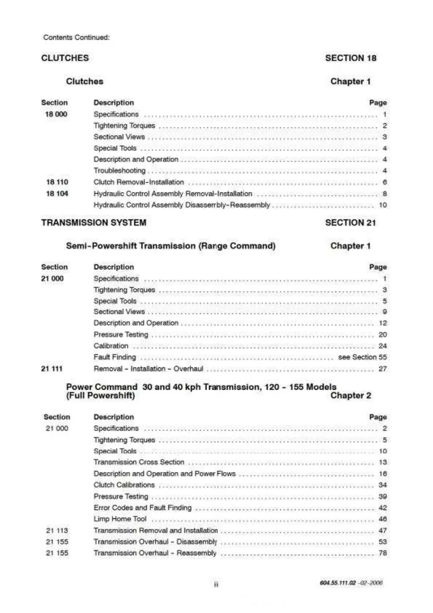New Holland TM120 TM130 TM140 TM155 TM175 TM190 Tractor Service & Repair Manual preview page 4