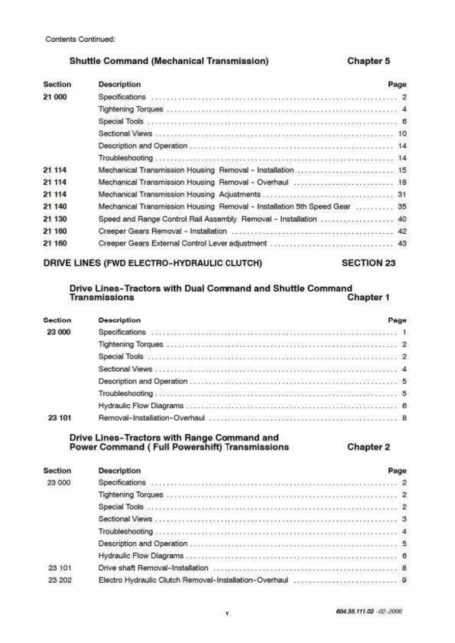 New Holland TM120 TM130 TM140 TM155 TM175 TM190 Tractor Service & Repair Manual preview page 6