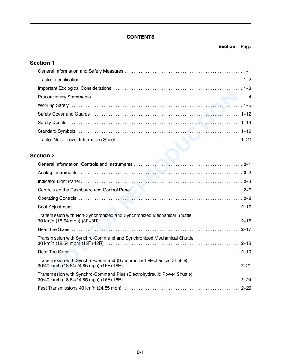 New Holland TN60A TN70A TN75A Tractor Operator's Manual preview page 3