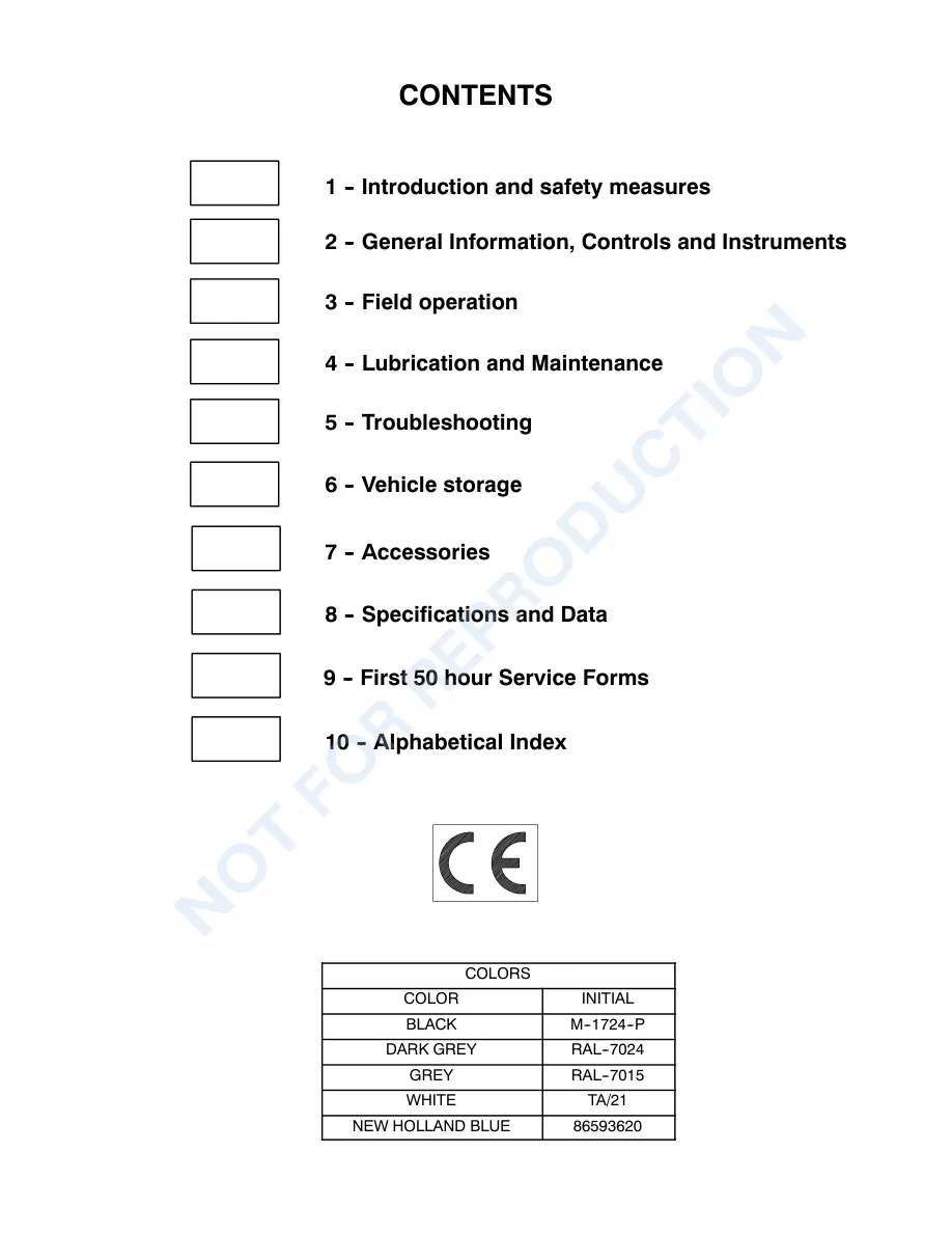 New Holland TN75FA TN85FA TN95FA Tractor Spanish Operator's Manual preview page 4