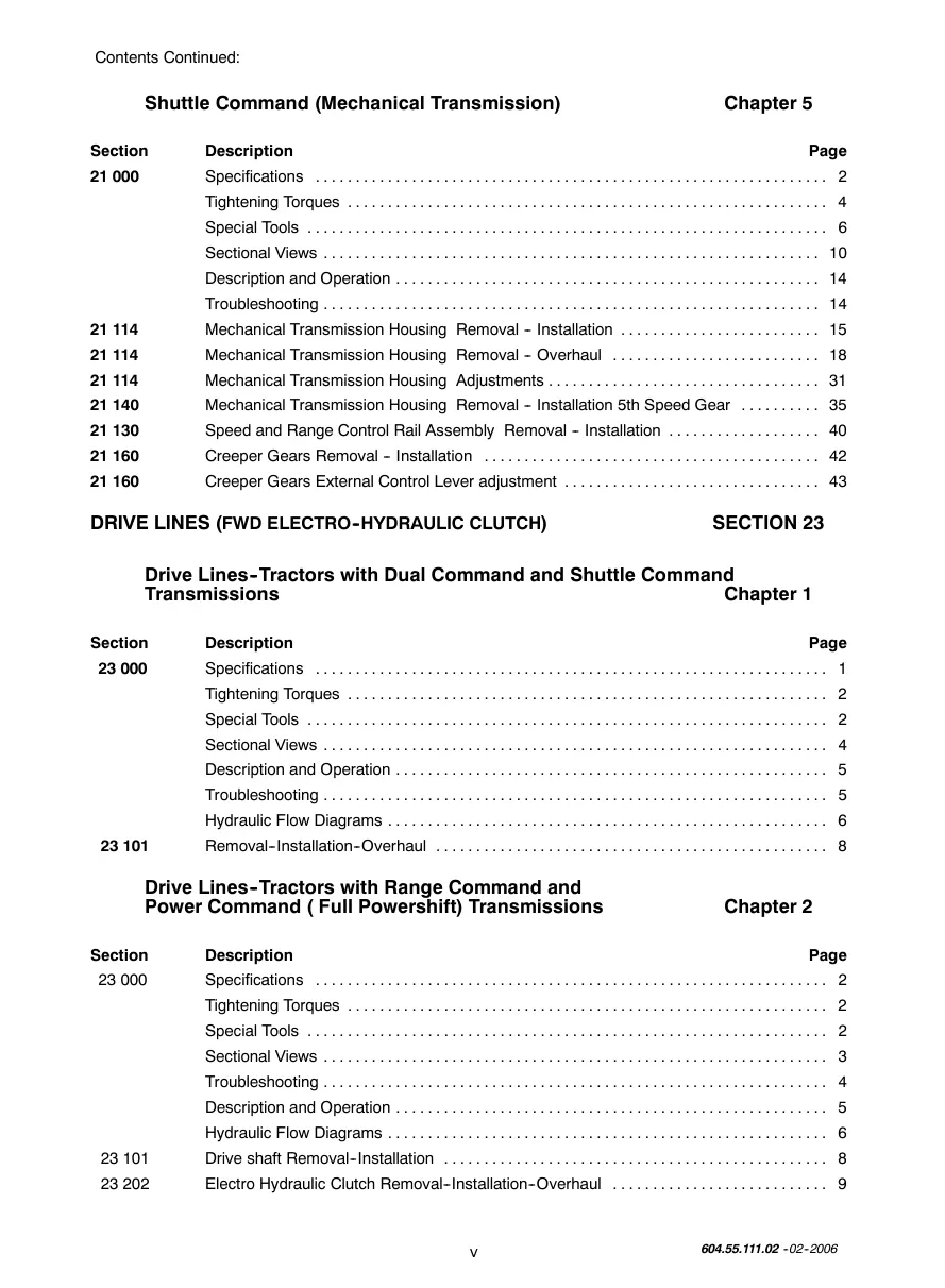 New Holland Tractor Service & Repair Manual preview page 6