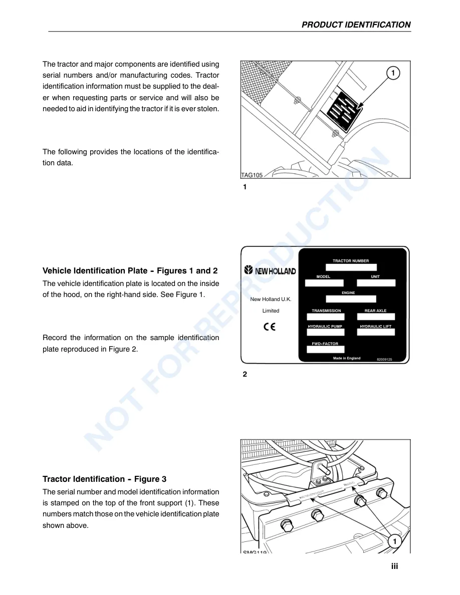 New Holland TS90 TS100 TS110 TS115 Synchro COMMand Electroshift With Power Shuttle Tractor Operator's Manual preview page 5