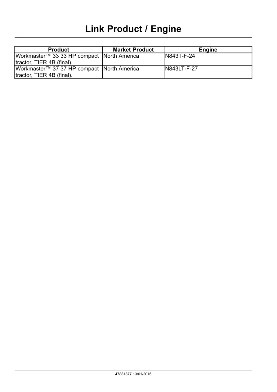 New Holland Workmaster 33 37 Tractor Service & Repair Manual preview page 3