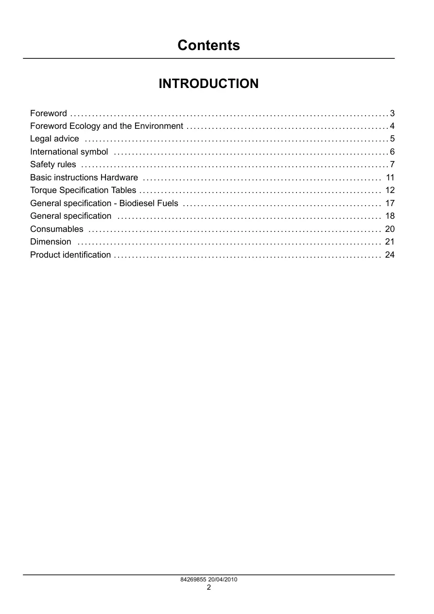 New Holland Workmaster 75 Tractor Service & Repair Manual preview page 6
