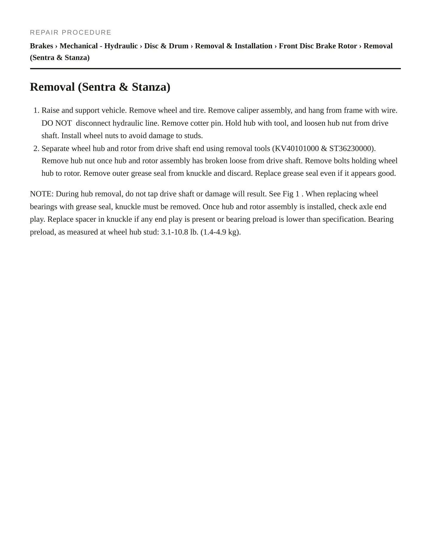 1983 Nissan Sentra service manual page 3