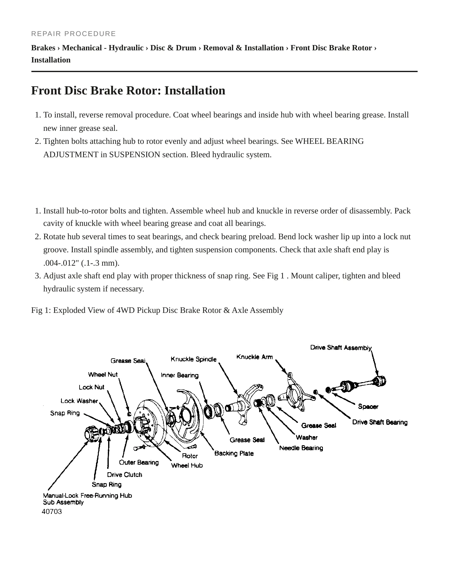 1986 Nissan Pickup Service and Repair Manual preview page 3