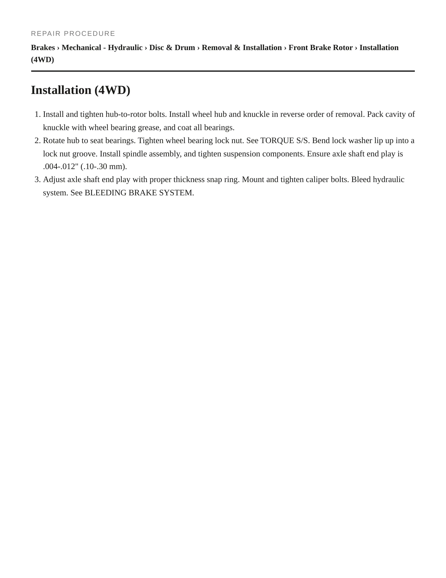1993 Nissan Pathfinder Service and Repair Manual preview page 3