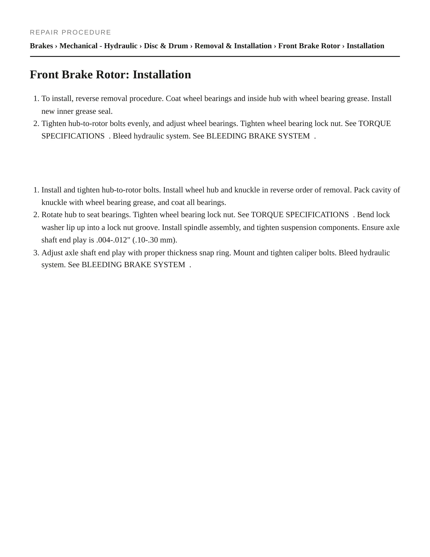 1996 Nissan Pathfinder service manual page 4