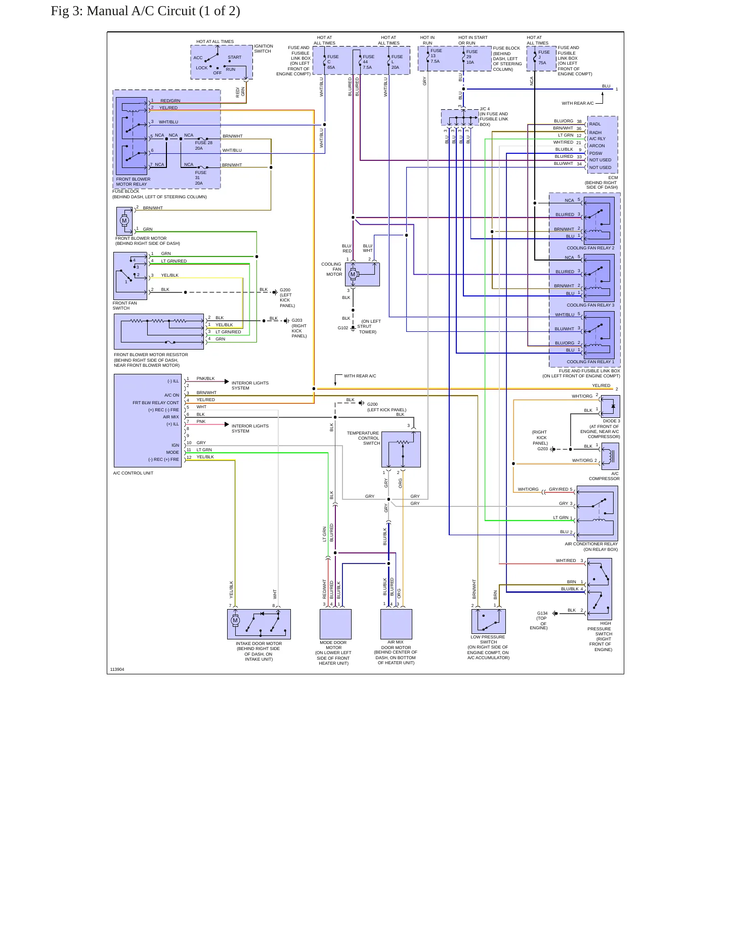 1999 Nissan Quest Service and Repair Manual preview page 7