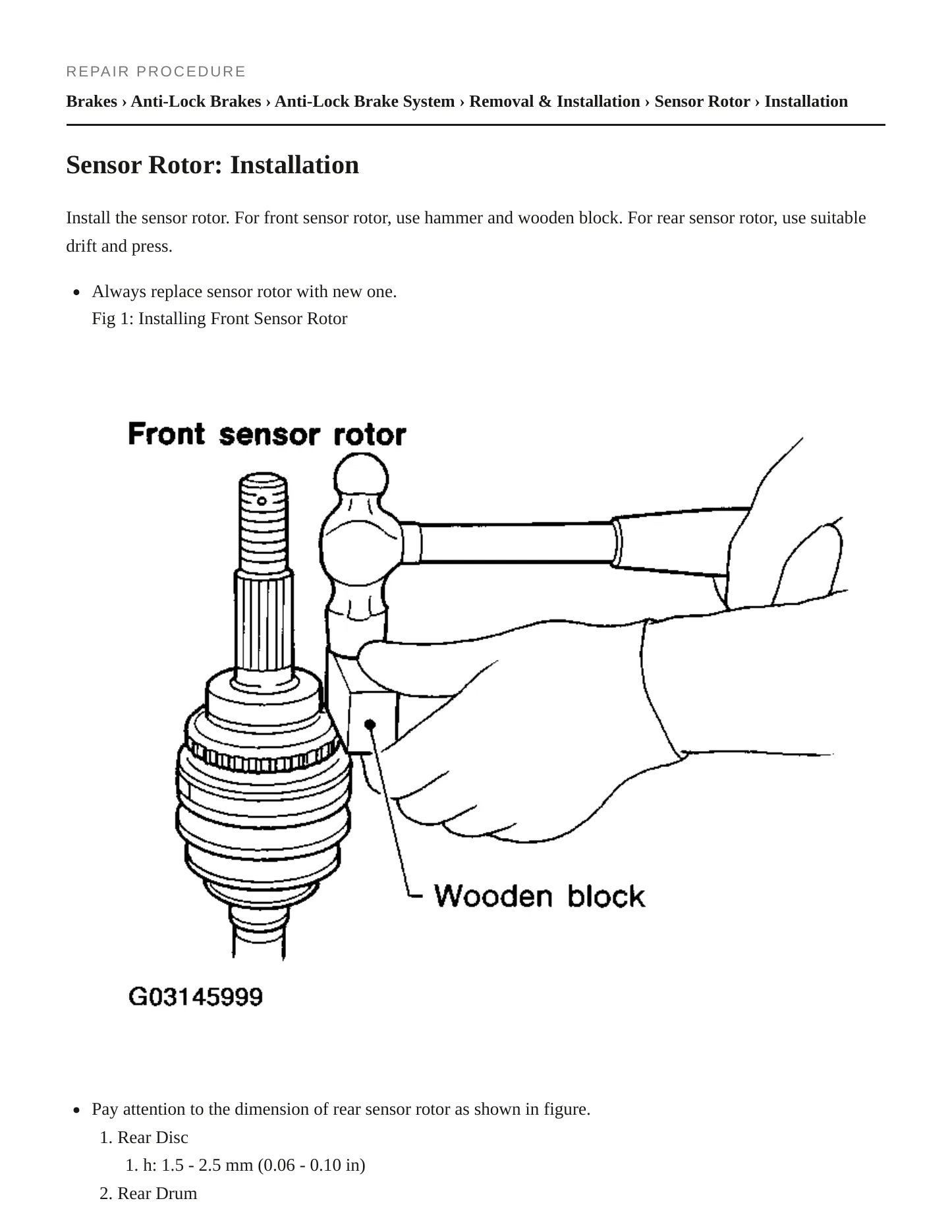 2001 Nissan Sentra service manual page 4