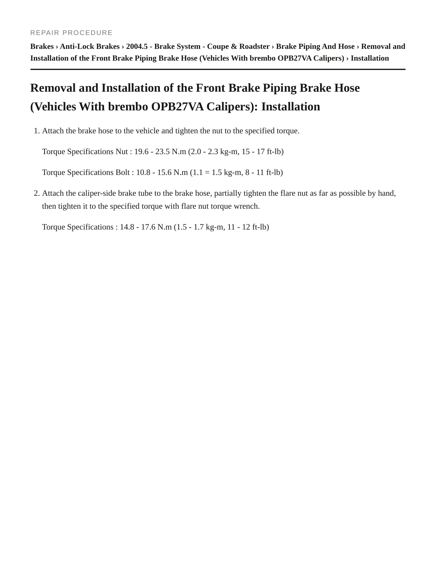 2004 Nissan 350Z Service and Repair Manual preview page 5