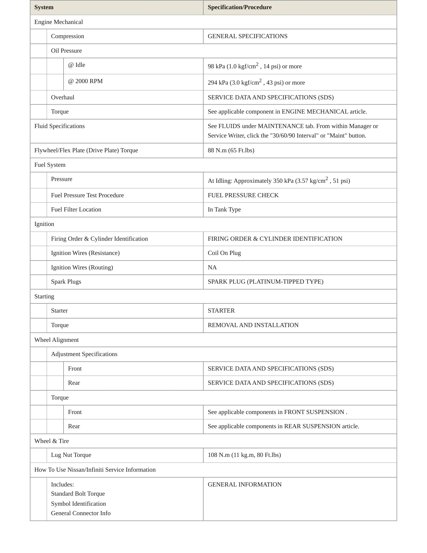2007 Nissan Murano service manual page 3