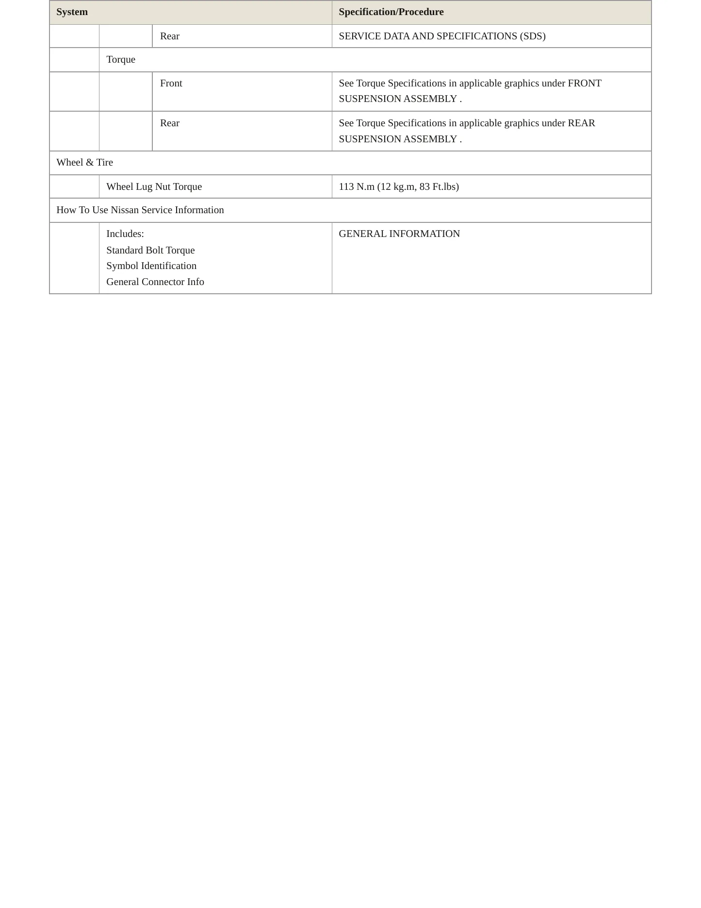 2011 Nissan Versa service manual page 4