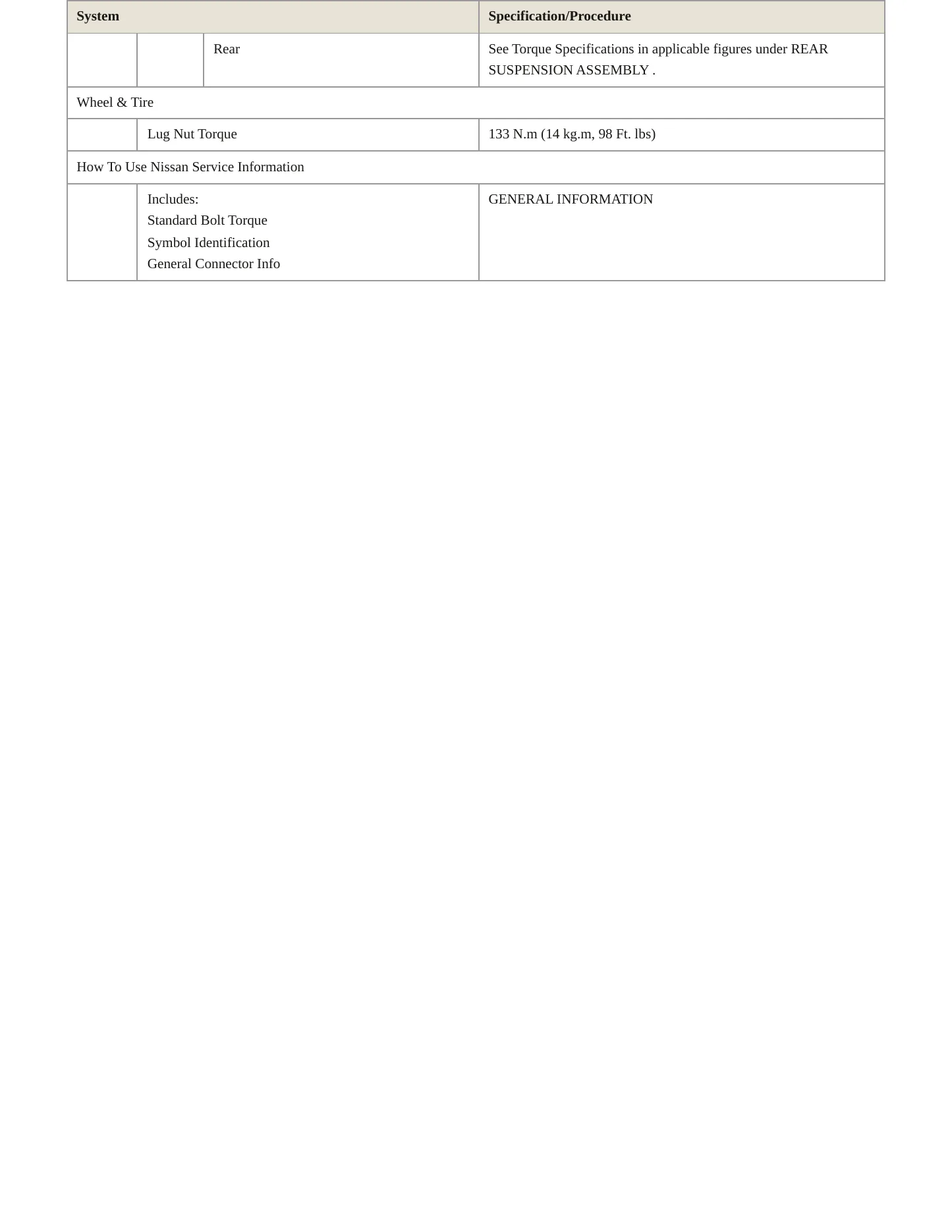 2012 Nissan Xterra service manual page 4