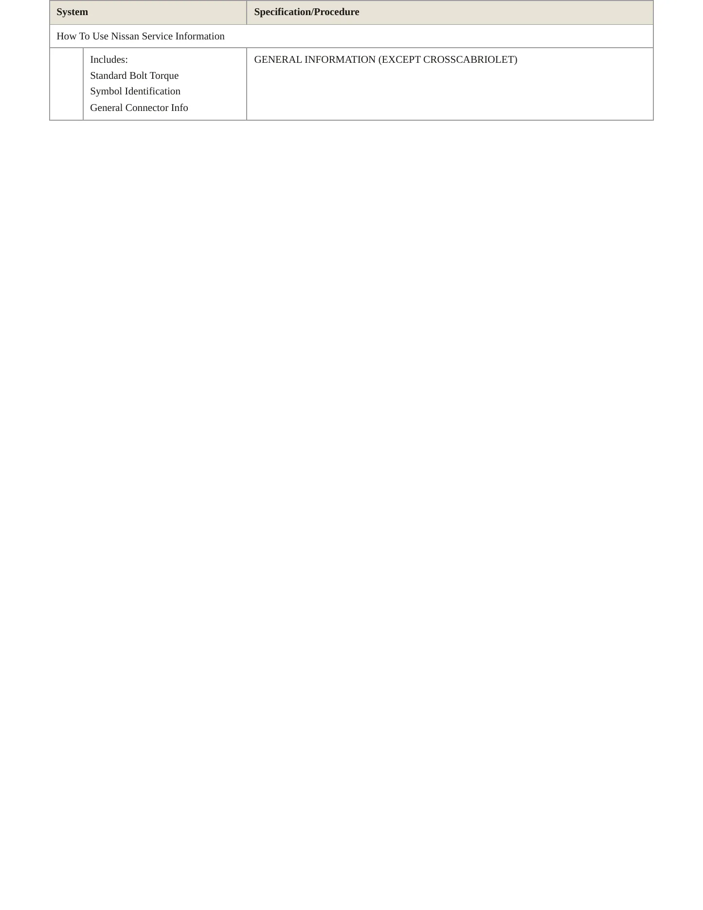 2013 Nissan Murano service manual page 4