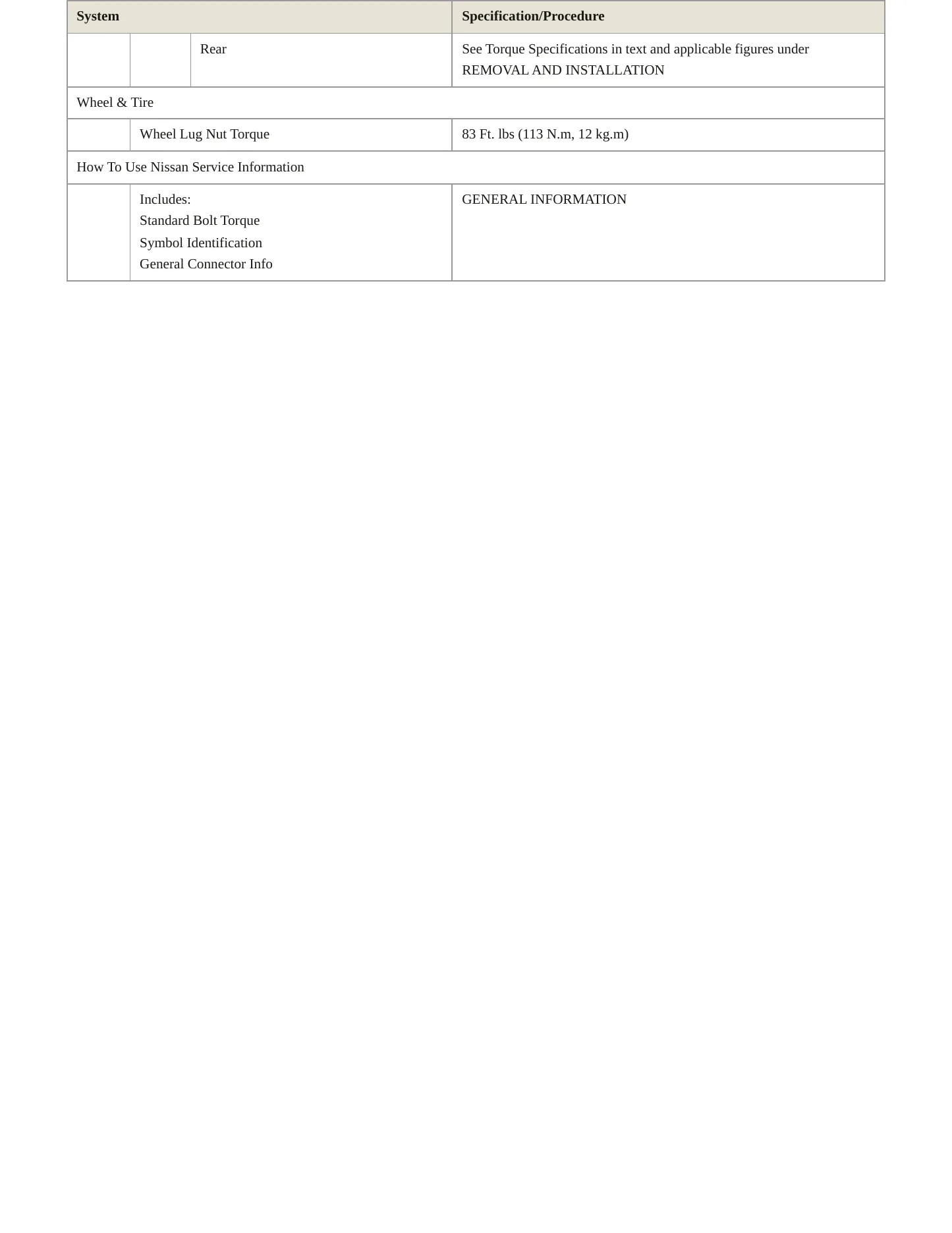 2016 Nissan Maxima service manual page 4