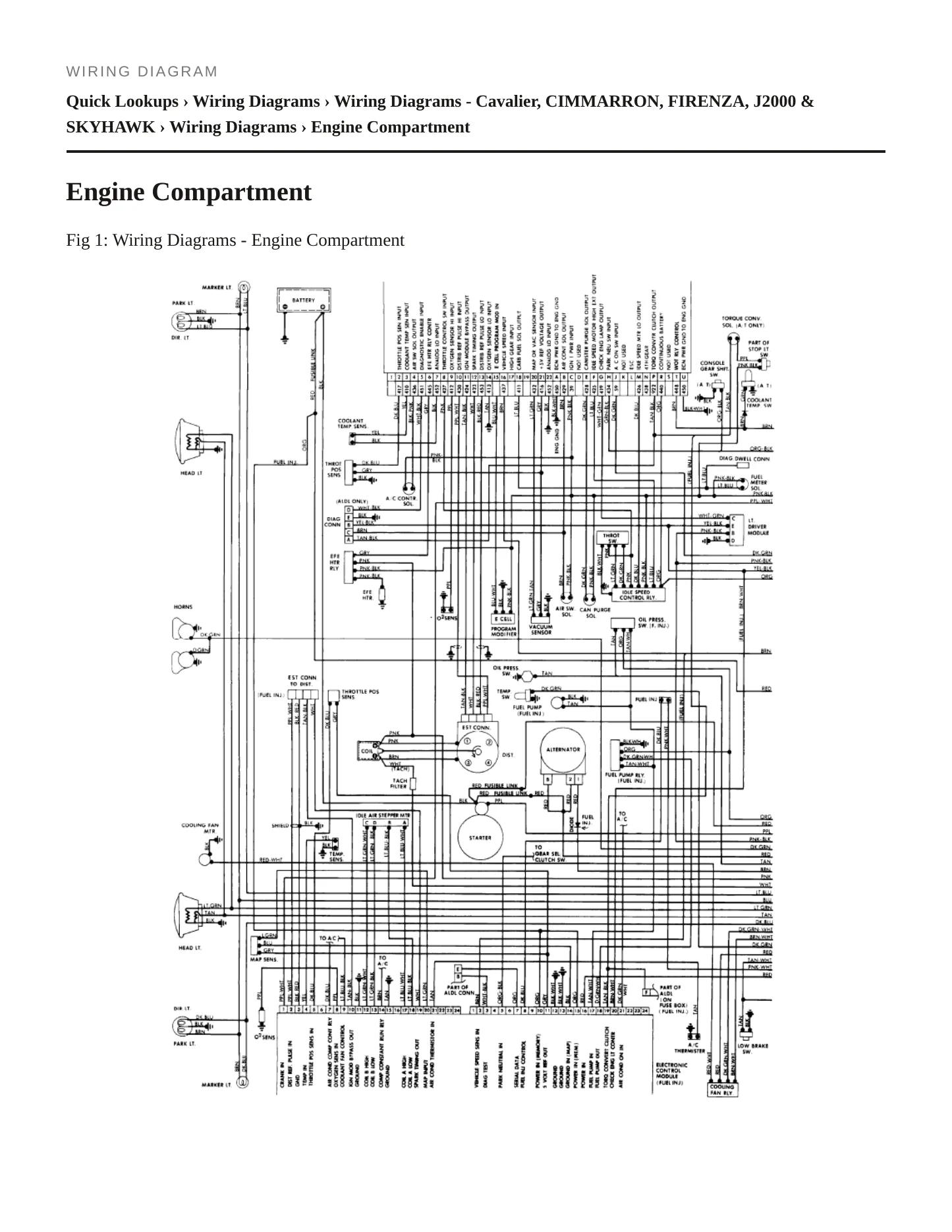 1982 Oldsmobile Firenza Service and Repair Manual preview page 7