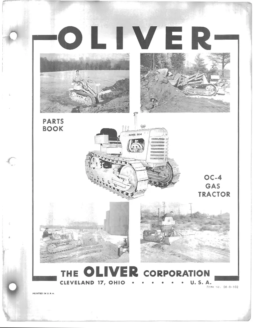 Oliver OC-4 Crawler Tractor Parts Manual preview page 4