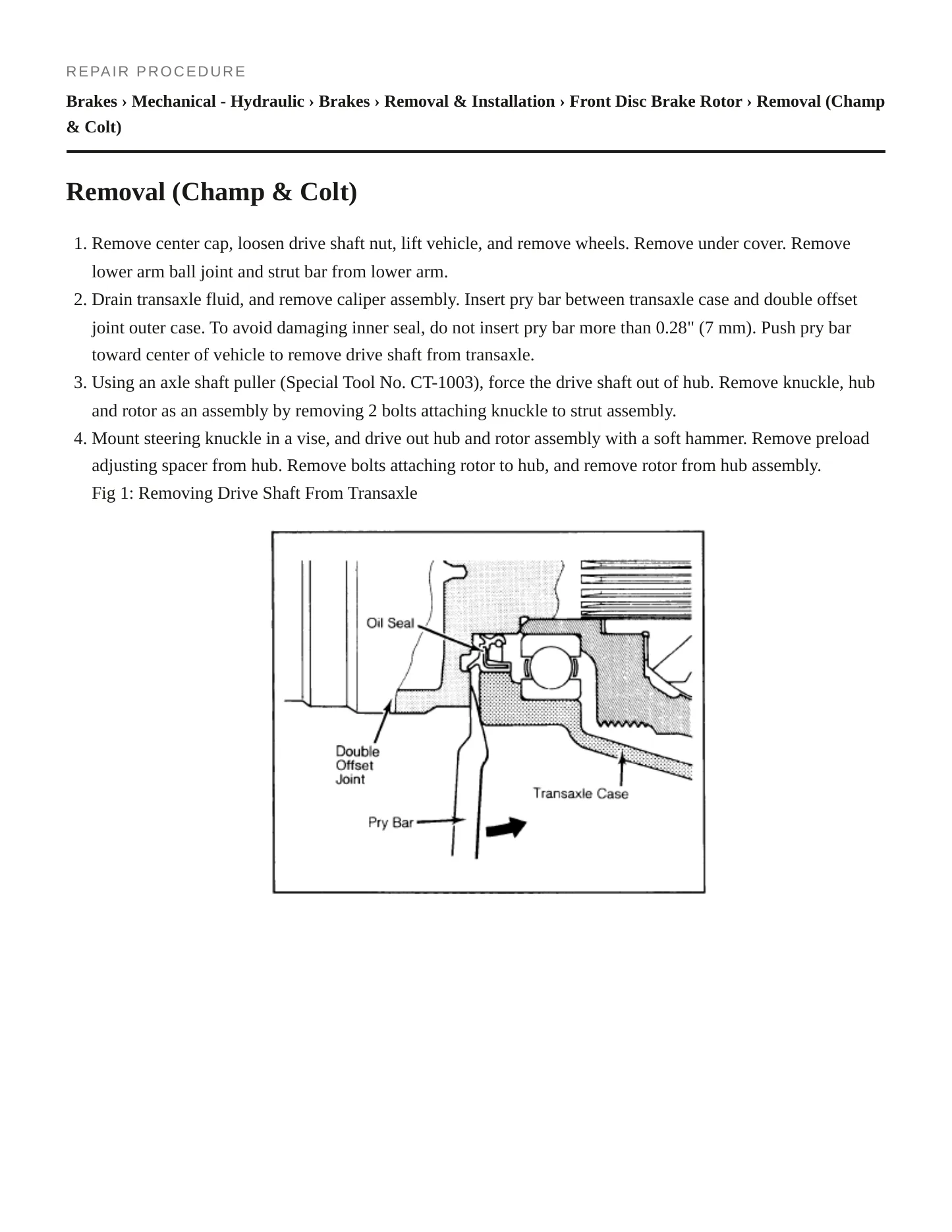 1982 Plymouth Arrow Pickup Service and Repair Manual preview page 3