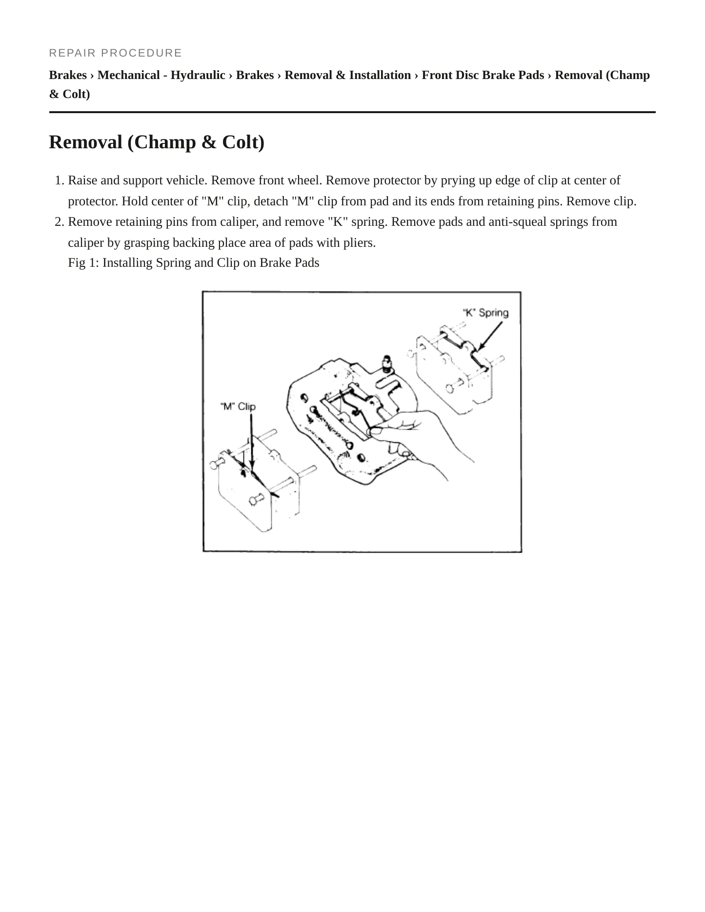 1982 Plymouth Champ Service and Repair Manual preview page 5