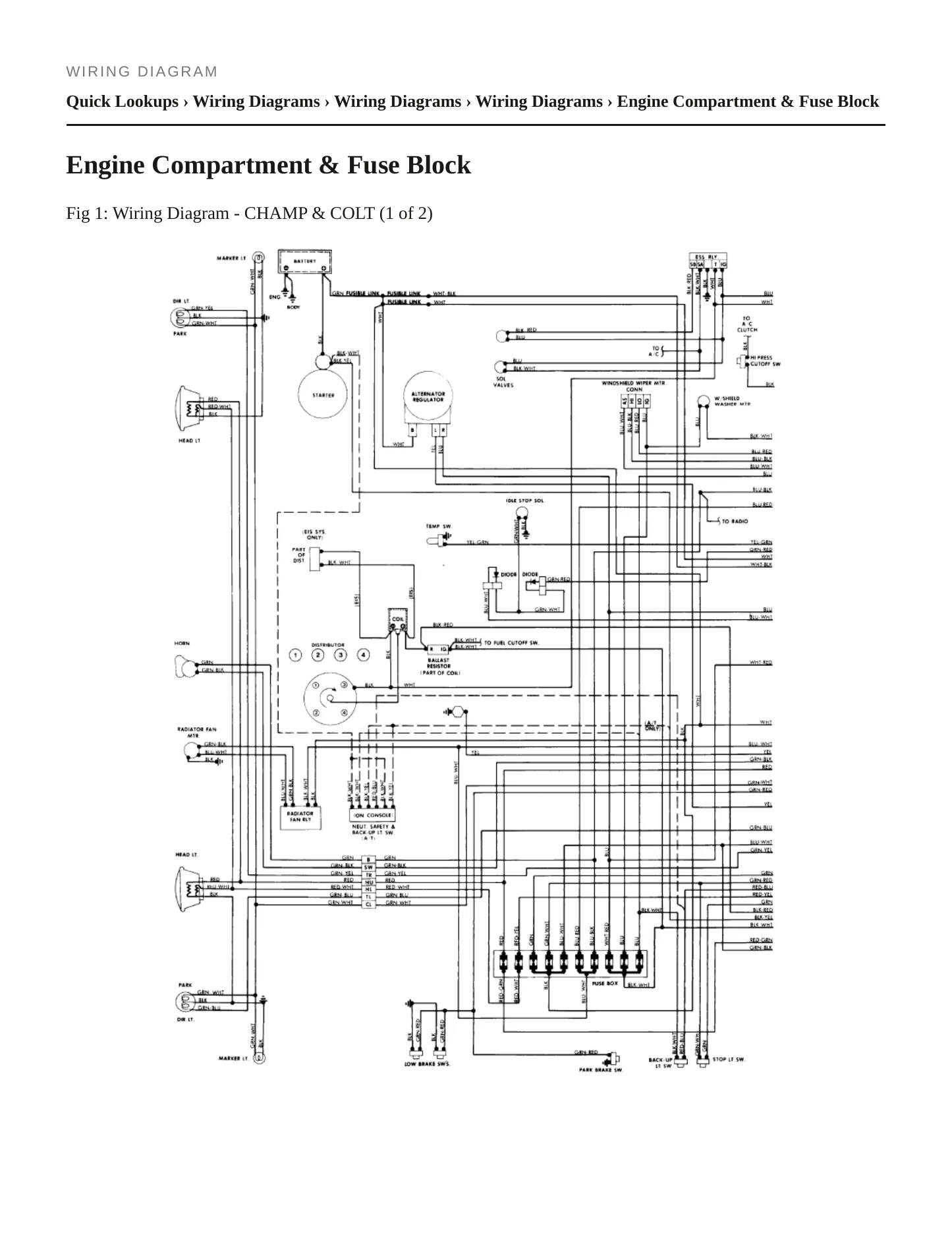 1982 Plymouth Champ Service and Repair Manual preview page 6